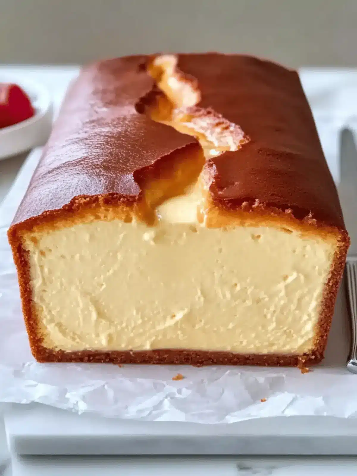 Creamy Loaf Pan Basque Cheesecake: Easy and Irresistible Treat 3 Loaf Pan Basque Cheesecake