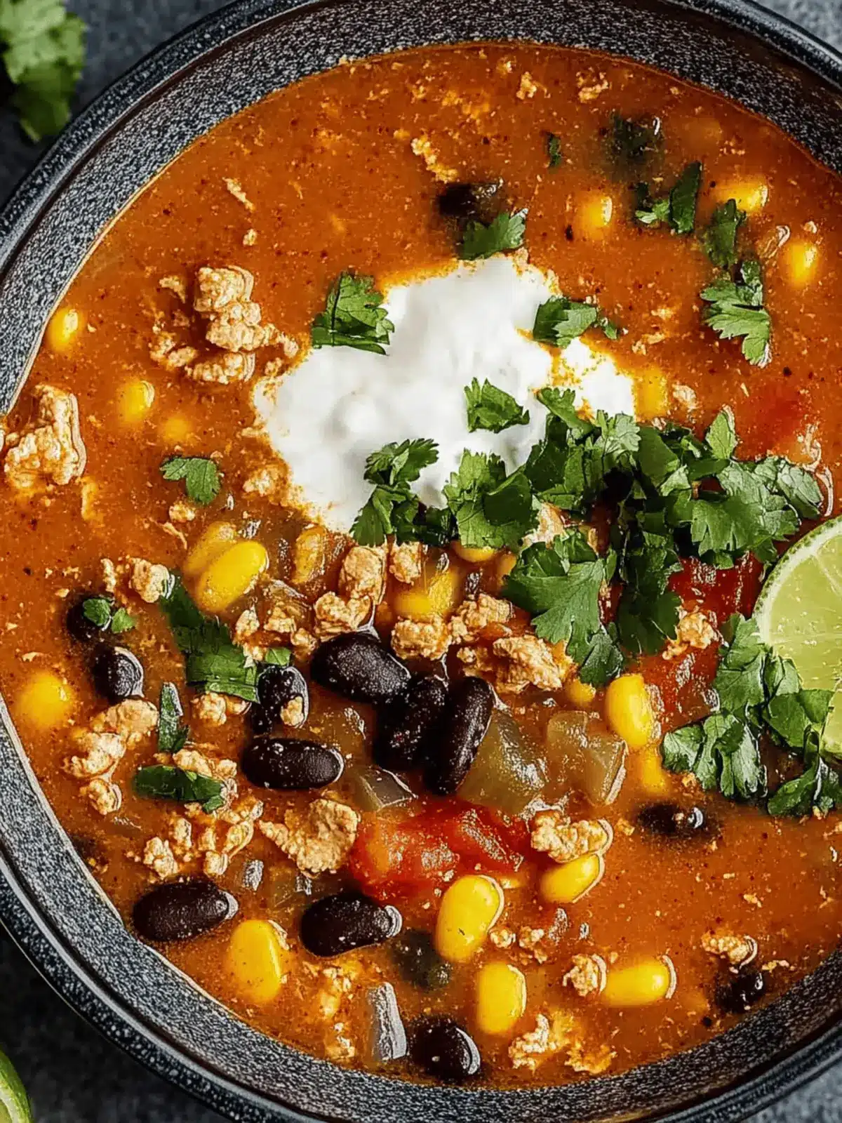 Turkey Taco Soup: Wholesome Comfort in Every Cozy Bowl 4 Turkey Taco Soup