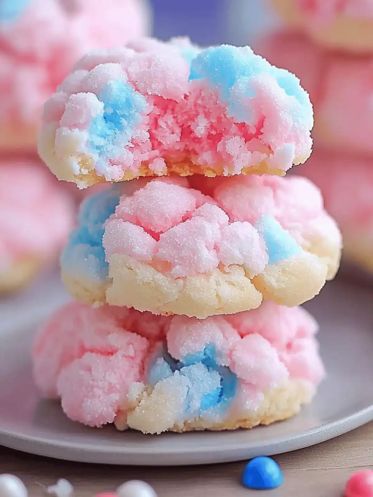 Delightful Cotton Candy Cookies: A Whimsical Treat for All! 4 Cotton Candy Cookies