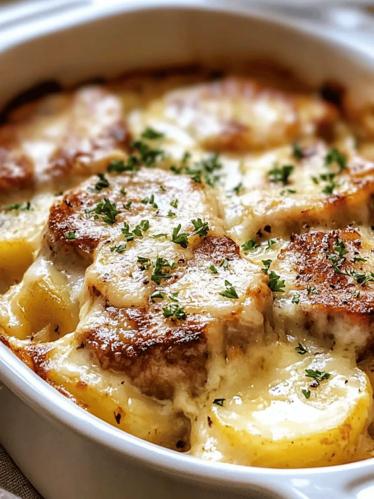 Savory Smothered Pork Chop Scalloped Potato Casserole Delight 3 Smothered Pork Chop Scalloped Potato Casserole