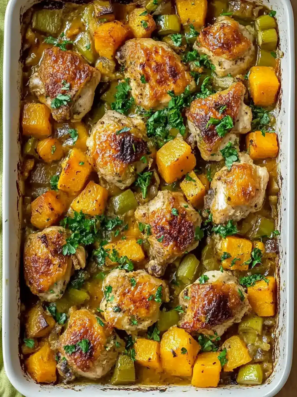 Cozy Roasted Chicken Leek and Butternut Squash Bake Delight 2 Roasted Chicken Leek and Butternut Squash Bake