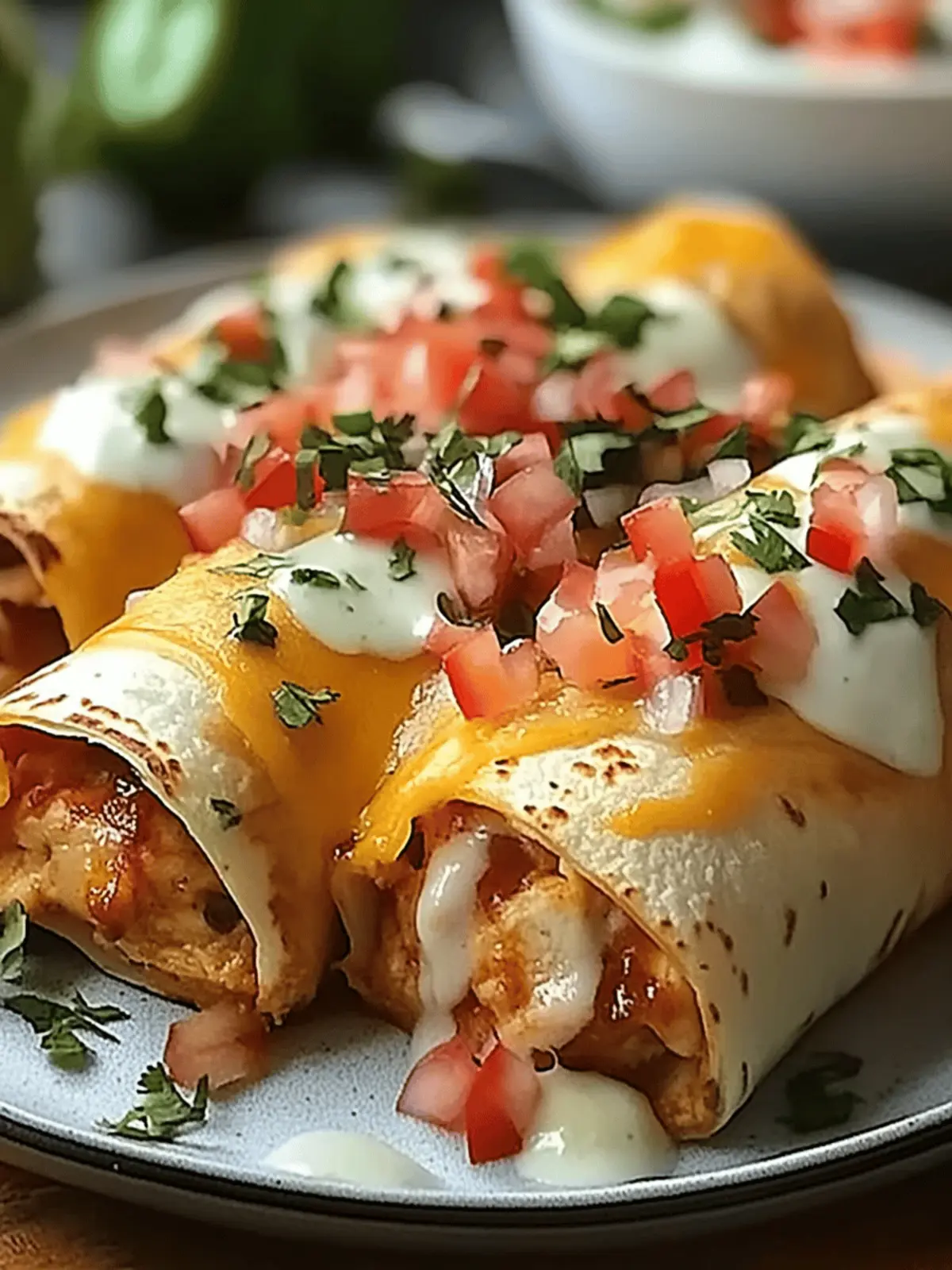 Deliciously Cheesy Baked Chicken Chimichangas You ll Love 3 Baked Chicken Chimichangas