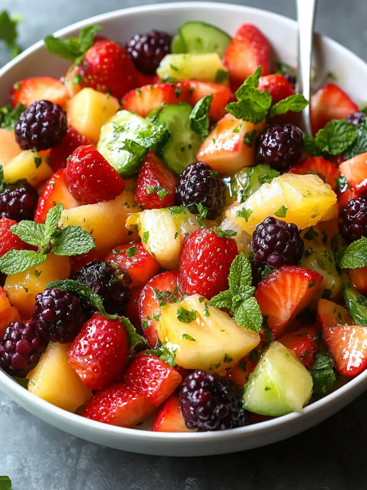 Spring Fruit Salad with Honey Citrus Dressing: Refreshingly Simple 2 Spring Fruit Salad with Honey Citrus Dressing