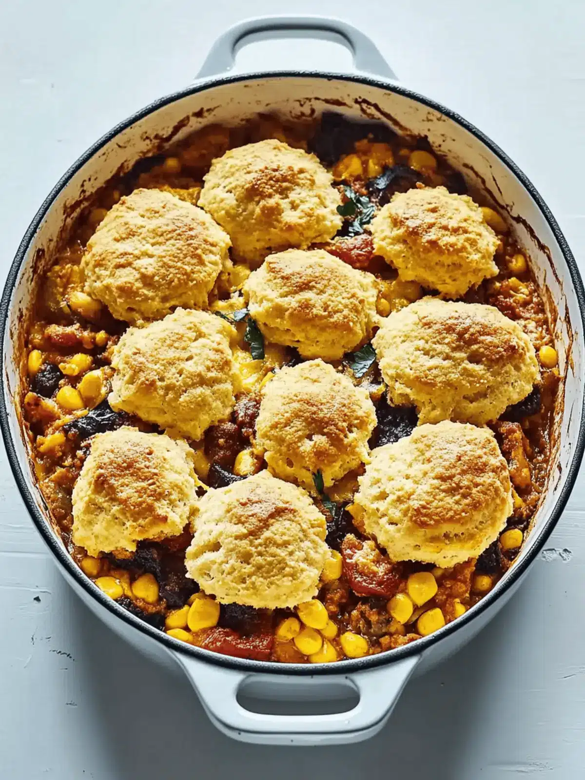 Hearty Three Sisters Casserole with Cornmeal Biscuit Topping 2 Three Sisters Casserole with Cornmeal Biscuit Topping