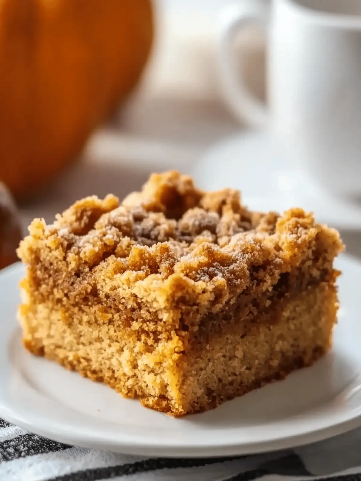 Moist Pumpkin Coffee Cake Recipe that's Easy to Bake! 4 Pumpkin Coffee Cake Recipe (Moist, Crumbly & Easy!)