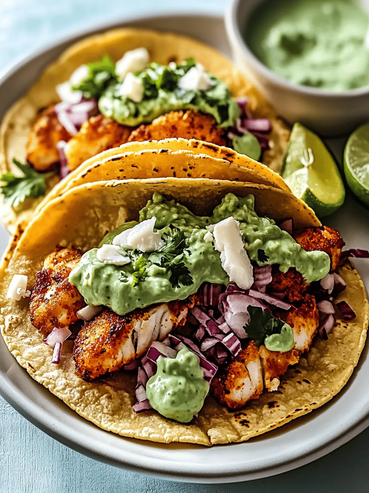 Irresistible Baja Fish Tacos with Avocado Crema Recipe 4 Baja Fish Tacos with Avocado Crema