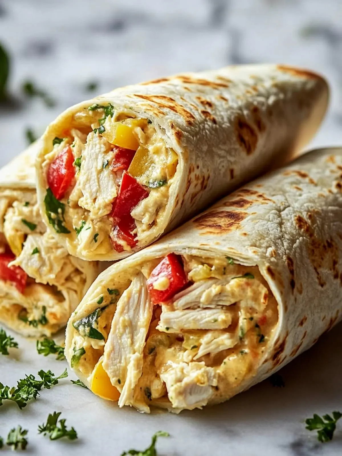 Savor Crispy Chicken Bell Pepper Ranch Burritos for Dinner Tonight 3 Crispy Chicken Bell Pepper Ranch Burritos