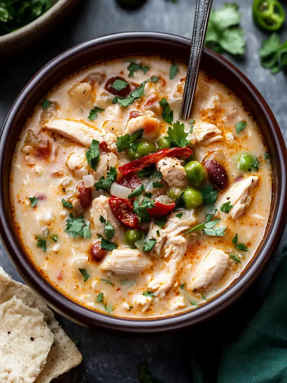 Spicy Cajun White Chicken Chili to Warm Your Soul 4 Cajun White Chicken Chili