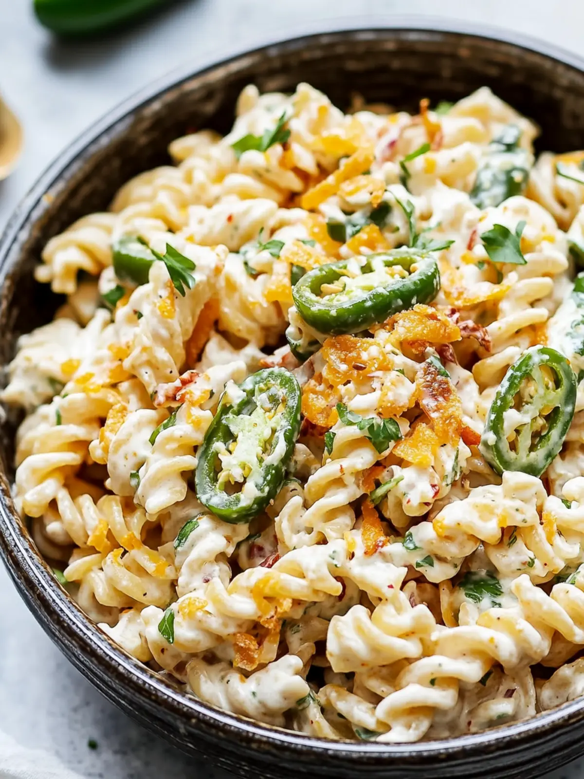 Zesty Jalape o Popper Pasta Salad for Unforgettable Gatherings 2 Jalape o Popper Pasta Salad