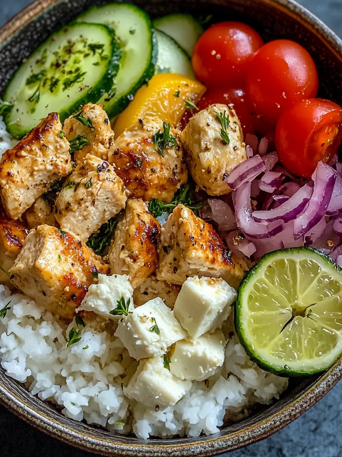 Delicious Greek Chicken Bowls for Easy Weeknight Dinners 2 Greek Chicken Bowls