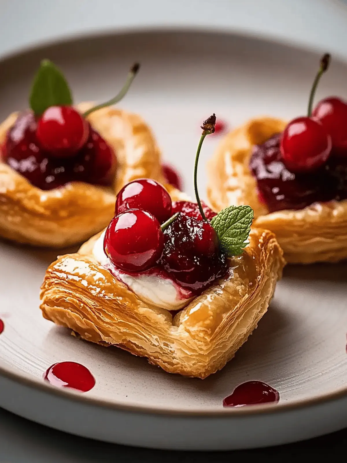 Cherry Cream Cheese Puff Pastries: Quick & Irresistibly Sweet 3 Cherry Cream Cheese Puff Pastries