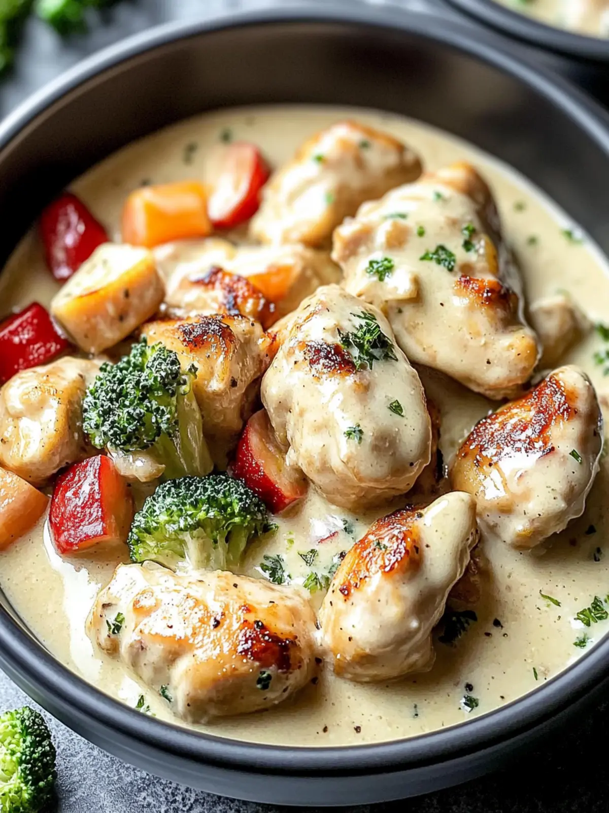 Delicious Slow Cooker Creamy Garlic Chicken And Veggies Made Easy 2 Slow Cooker Creamy Garlic Chicken And Veggies