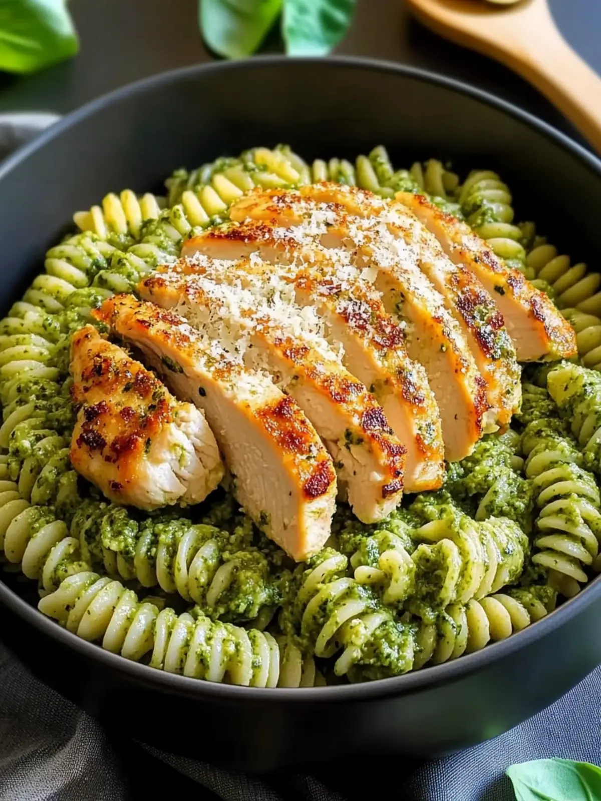 Pesto Pasta With Parmesan Chicken Perfection for Dinner Bliss 2 Pesto Pasta With Parmesan Chicken Perfection