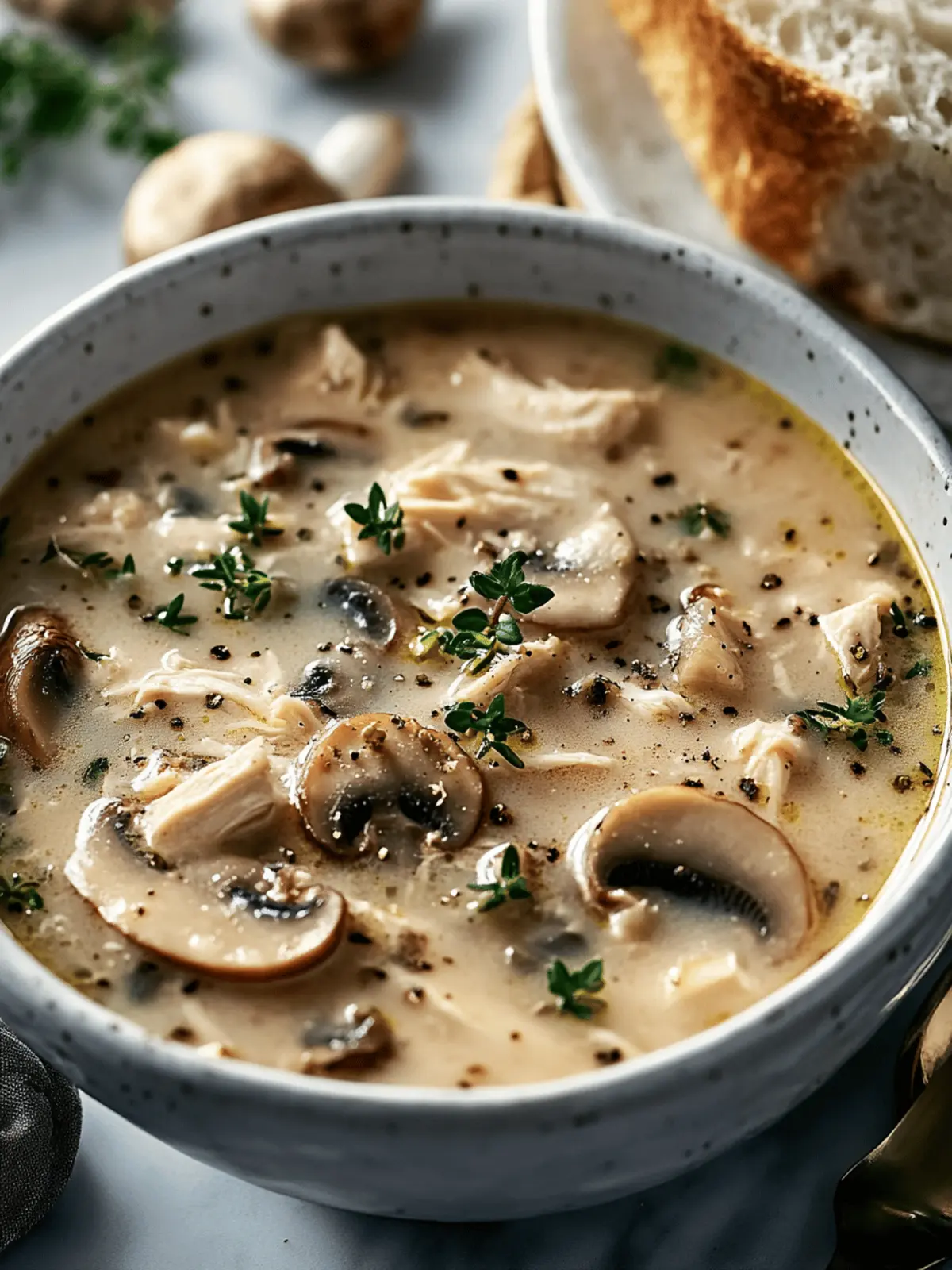 Creamy Rotisserie Chicken Mushroom Soup Recipe for Cozy Nights 4 Rotisserie Chicken Mushroom Soup Recipe