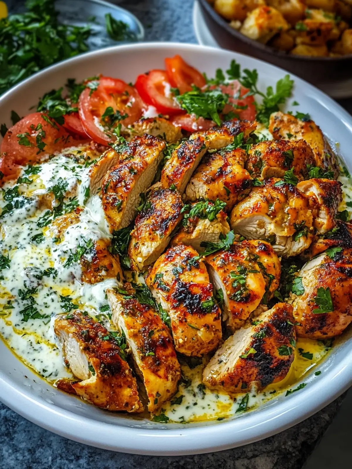Savory Turkish Chicken with Creamy White Sauce for Quick Dinners 3 Turkish Chicken with Creamy White Sauce