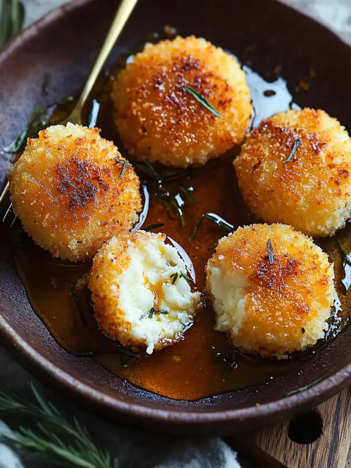 Fried Goat Cheese with Tarragon + Honey: A Crunchy Delight 3 Fried Goat Cheese with Tarragon + Honey