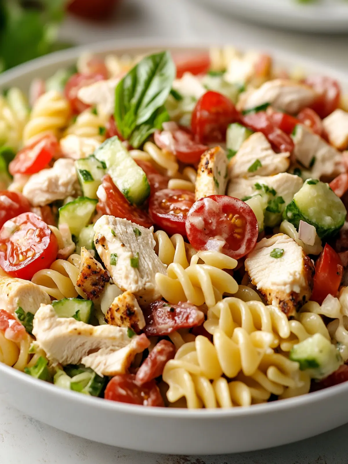 Delicious Chicken Club Pasta Salad for Easy Summer Meals 2 Chicken Club Pasta Salad