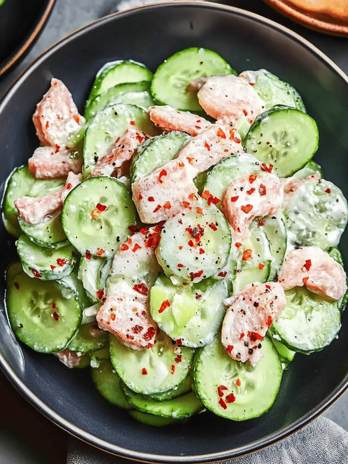 Philly Roll Cucumber Salad: A Fresh Twist on Sushi Delights 2 Philly Roll Cucumber Salad