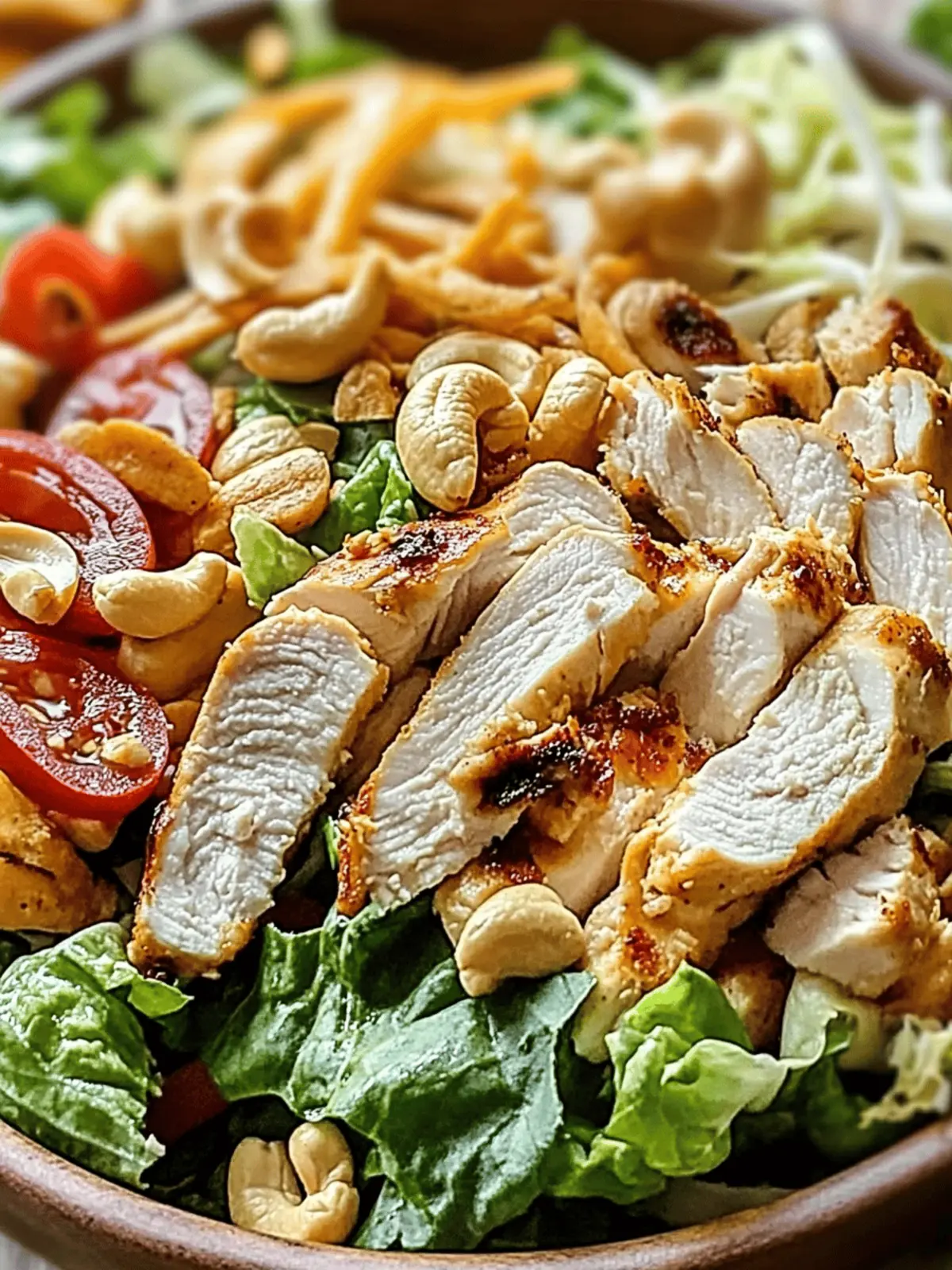 Savor the Flavor: Chicken Cashew Crunch Salad Awaits 3 Chicken Cashew Crunch Salad