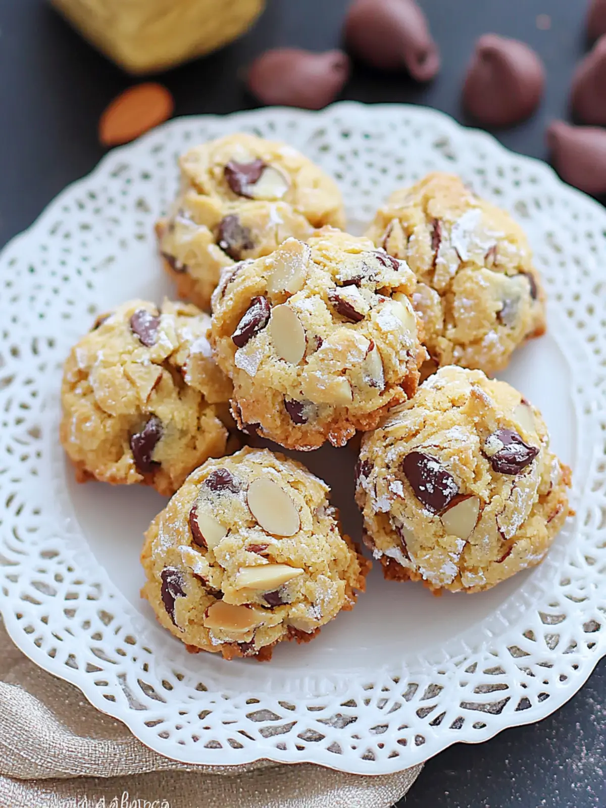 Delicious Almond Chocolate Chip Cookies You Can t Resist 2 Almond Chocolate Chip Cookies