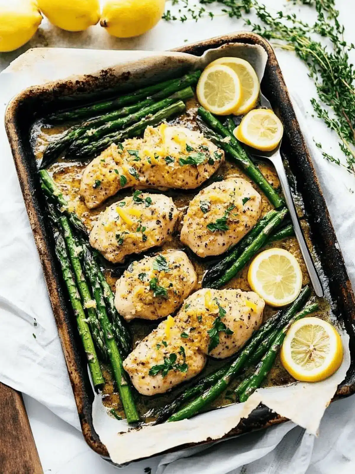 One Pan Lemon Parmesan Chicken and Asparagus Bliss 2 One Pan Lemon Parmesan Chicken and Asparagus