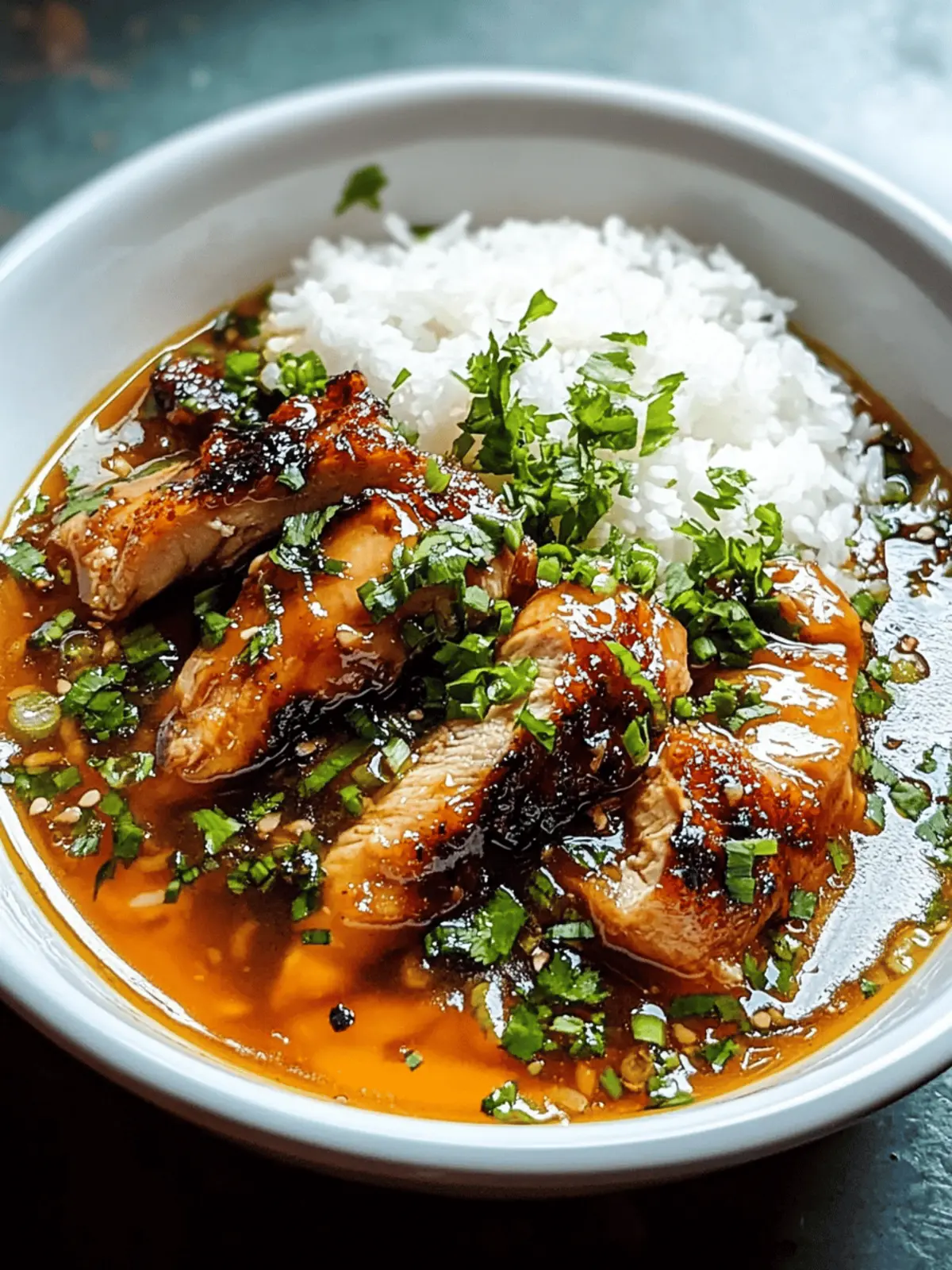 Savor Caramelized Soy Chicken in Garlic Ginger Broth with Rice 4 Caramelized Soy Chicken in Garlic Ginger Broth with Rice