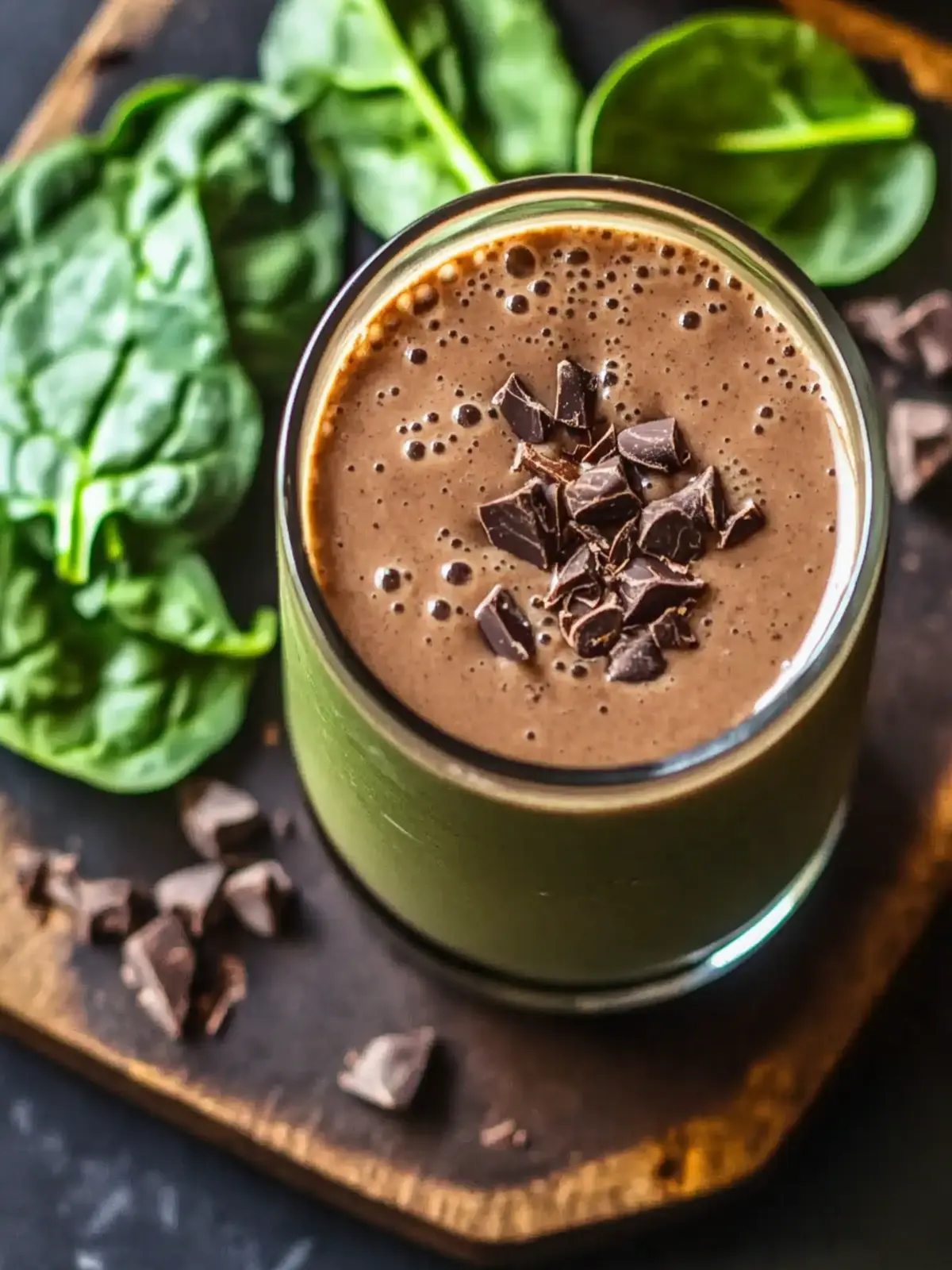 Chocolate Spinach Smoothie: A Yummy Boost for Your Day 3 Chocolate Spinach Smoothie