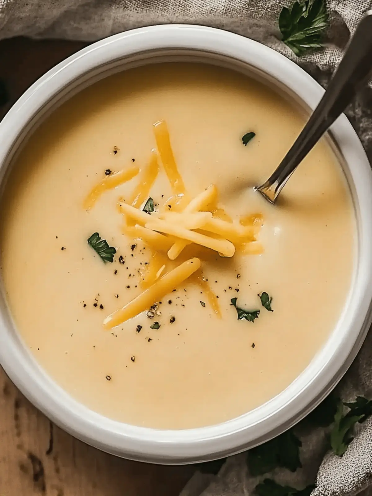 Cozy Up with Heartwarming Potato Cheese Soup Delight 2 Potato Cheese Soup