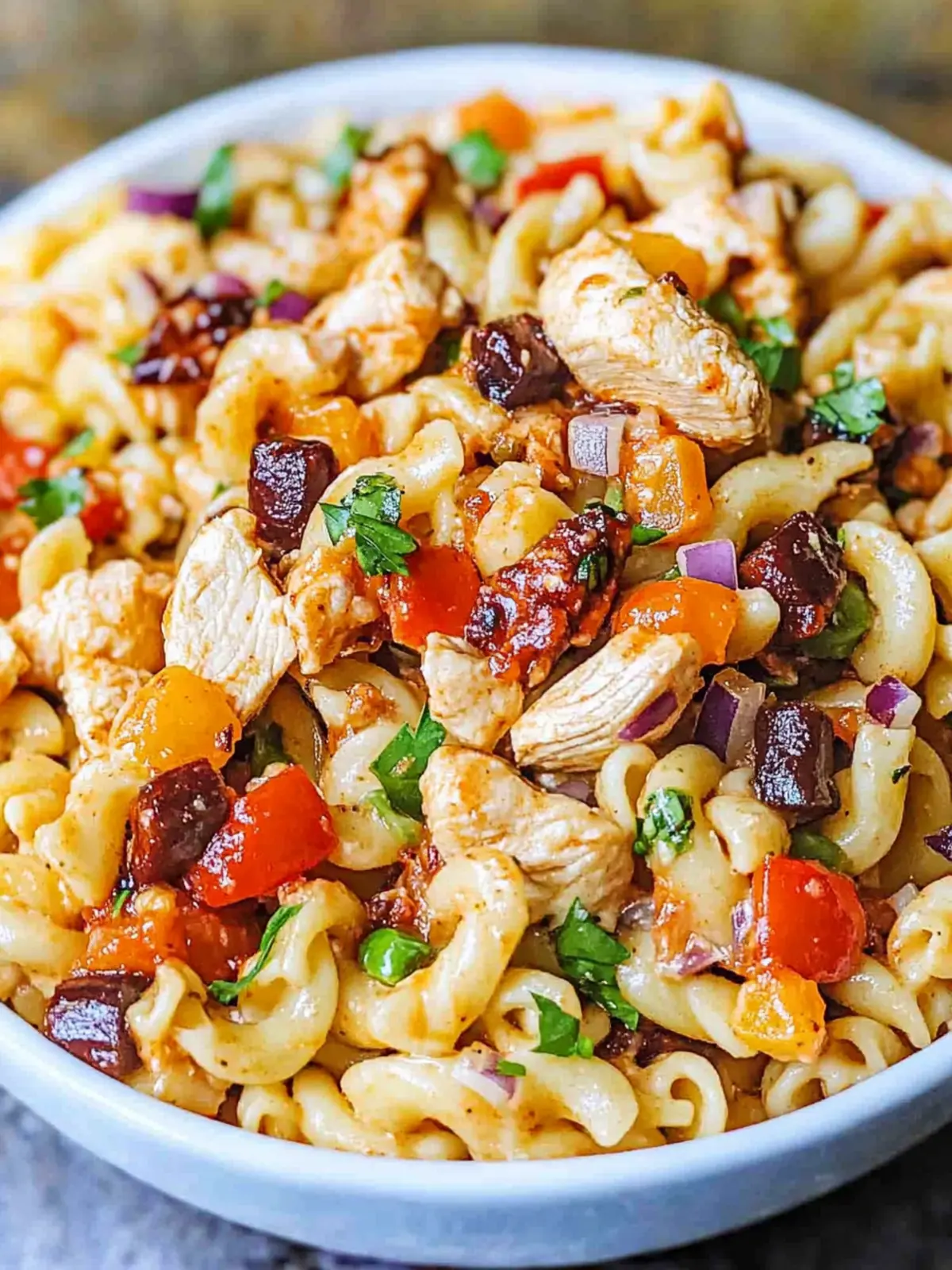 Savory BBQ Chicken Pasta Salad for a Flavorful Twist 4 BBQ Chicken Pasta Salad