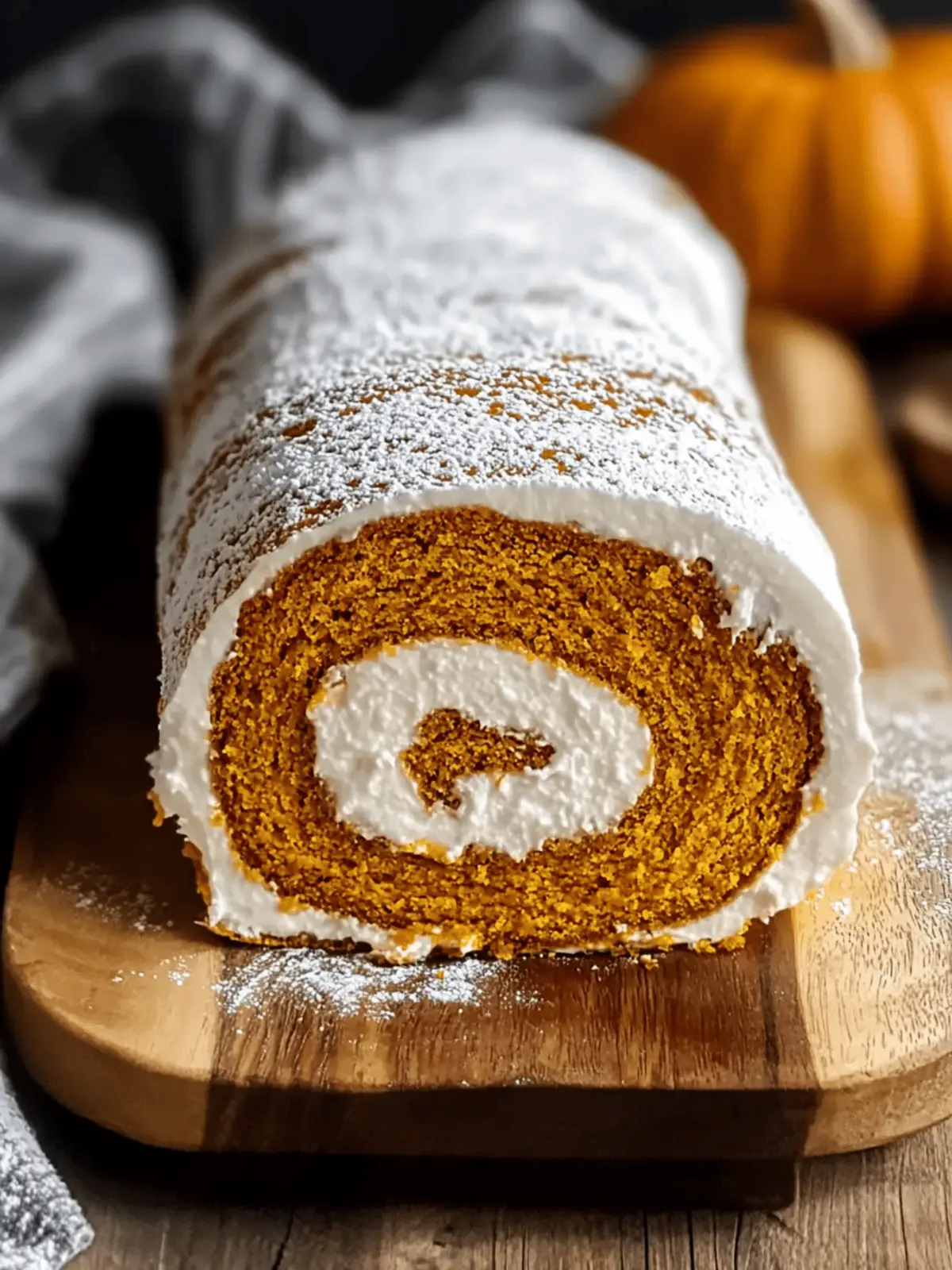 Savory Pumpkin Swiss Roll with Creamy Fall Delight 2 Pumpkin Swiss Roll