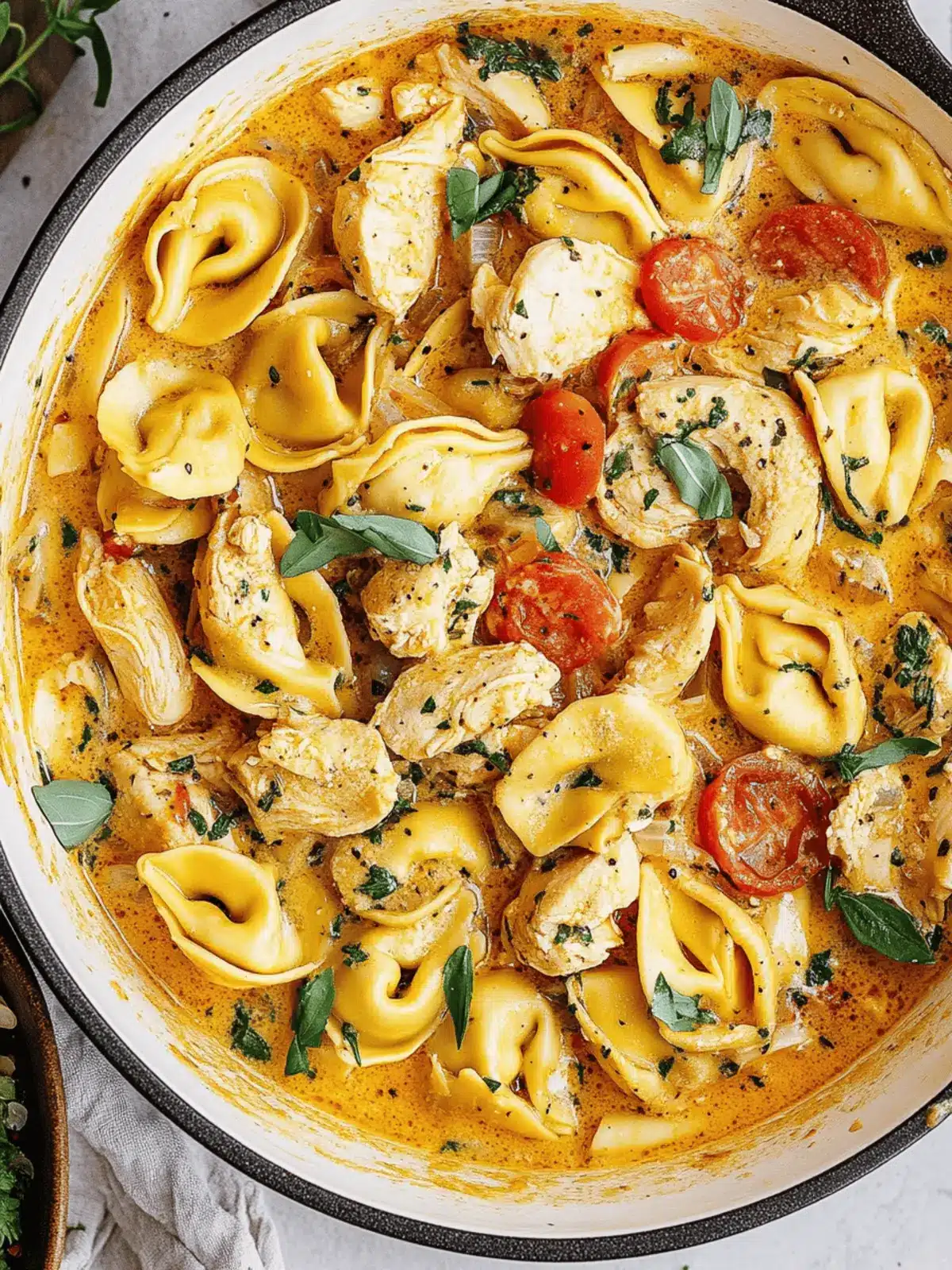 Creamy Chicken Tortellini: A Cozy One-Pan Delight 4 Creamy Chicken Tortellini