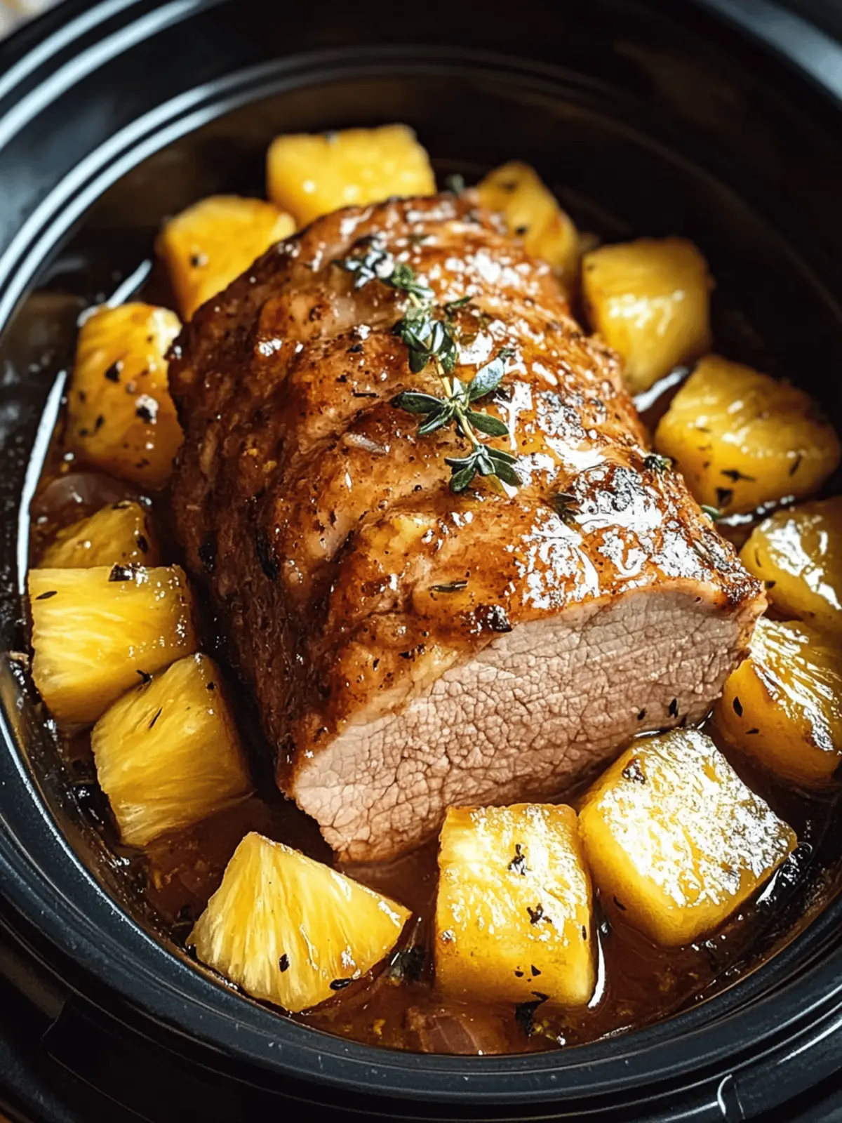 Tasty Easy Slow Cooker Pineapple Pork Loin for Busy Nights 3 Easy Slow Cooker Pineapple Pork Loin