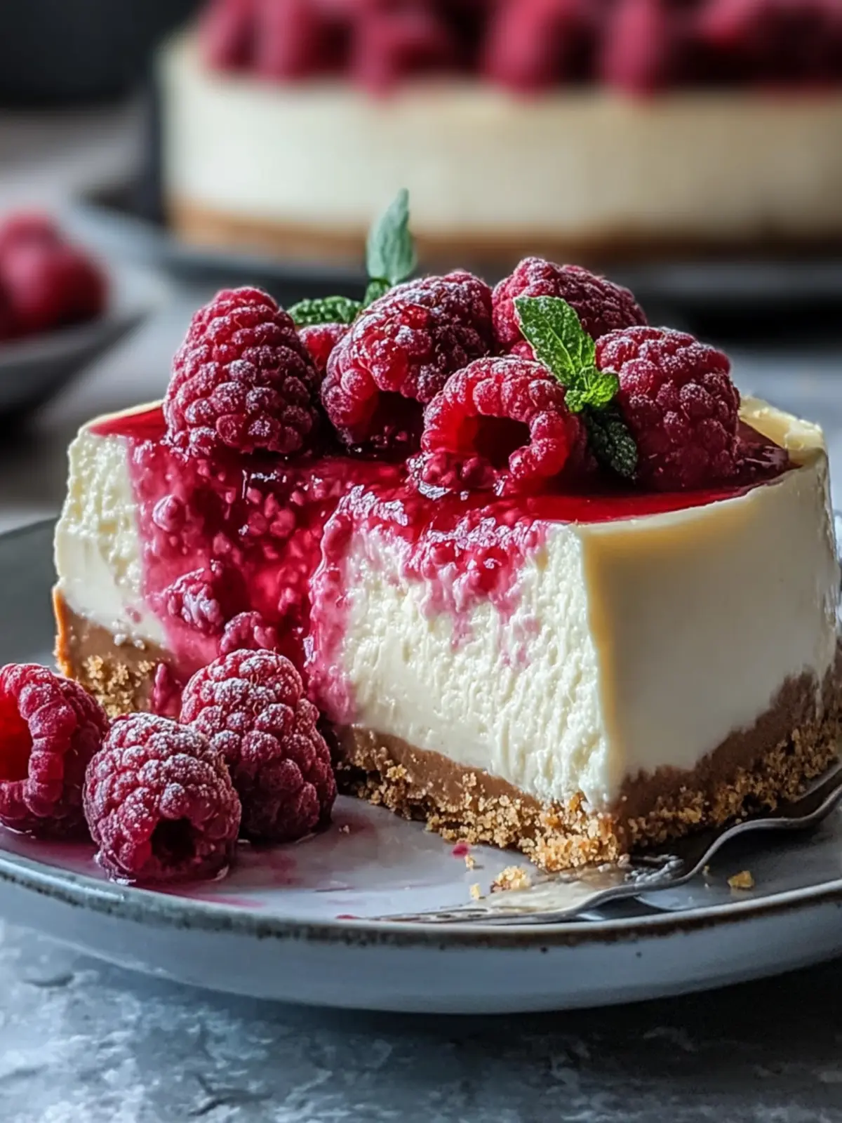 Creamy White Chocolate Raspberry Cheesecake to Wow Your Guests 2 White Chocolate Raspberry Cheesecake