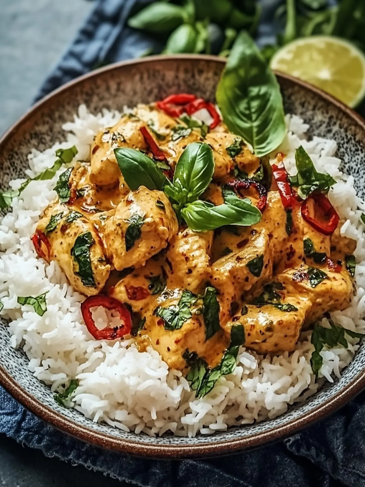 Spiced Coconut Basil Chicken & Rice for Weeknight Bliss 2 Spiced Coconut Basil Chicken & Rice