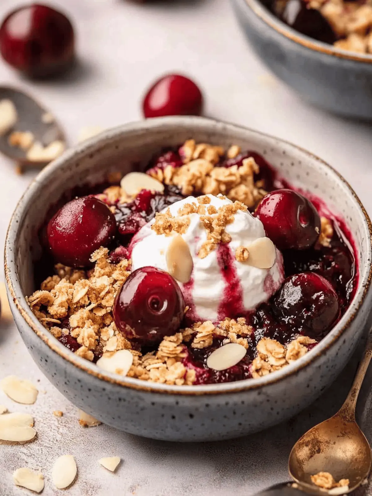 Delicious Almond Cherry Crisp Recipe You Can t Resist 2 Almond Cherry Crisp Recipe