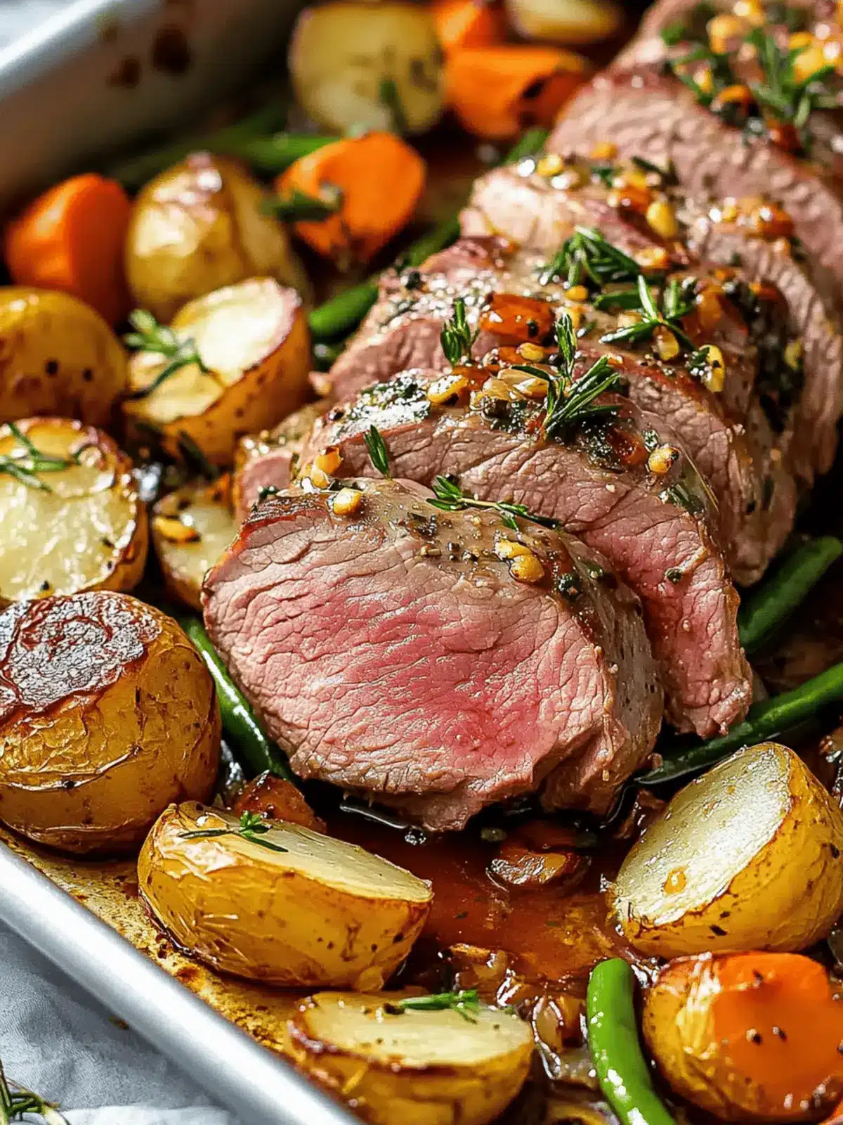 Savory Beef Tenderloin Sheet Pan Dinner in Under 30 Minutes 4 Beef Tenderloin Sheet Pan Dinner