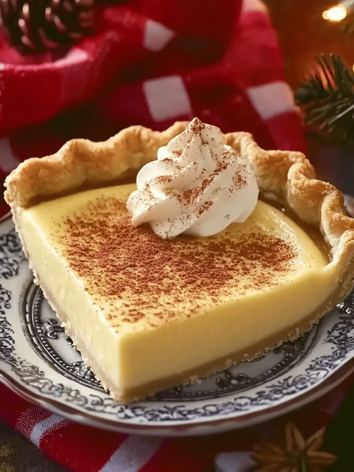 Savor Christmas Eve with Creamy Cinnamon-Vanilla Custard Pie 3 Christmas Eve Cinnamon-Vanilla Creamy Custard Pie