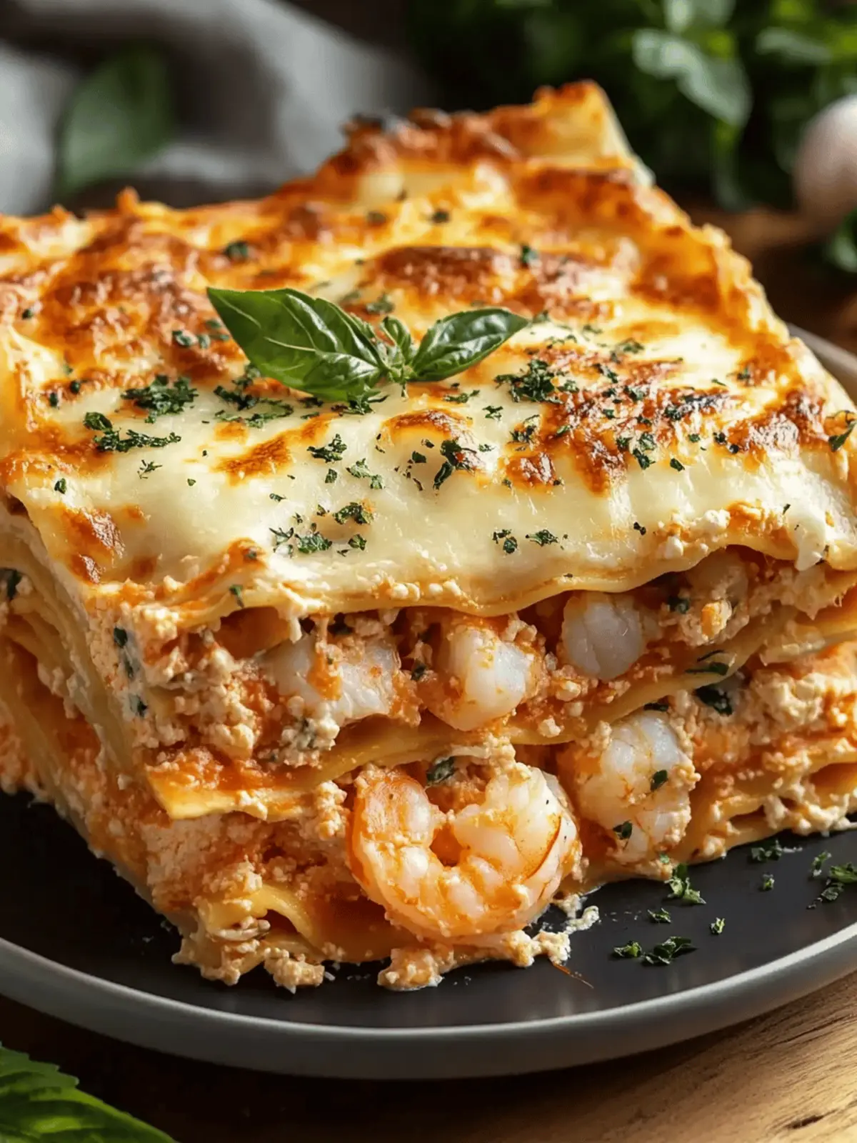 Decadent Seafood Lasagna with Shrimp & Crab You ll Love 3 Seafood Lasagna with Shrimp & Crab