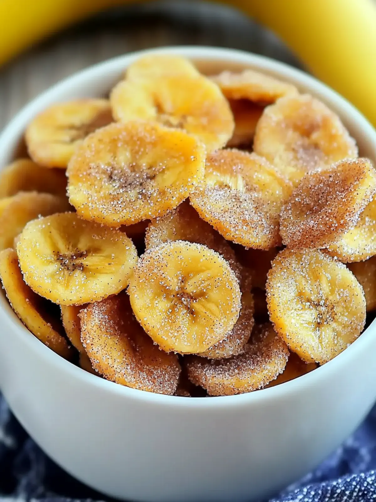 Crispy Cinnamon-Sugar Air Fryer Banana Chips You Need to Try 2 Crispy Cinnamon-Sugar Air Fryer Banana Chips