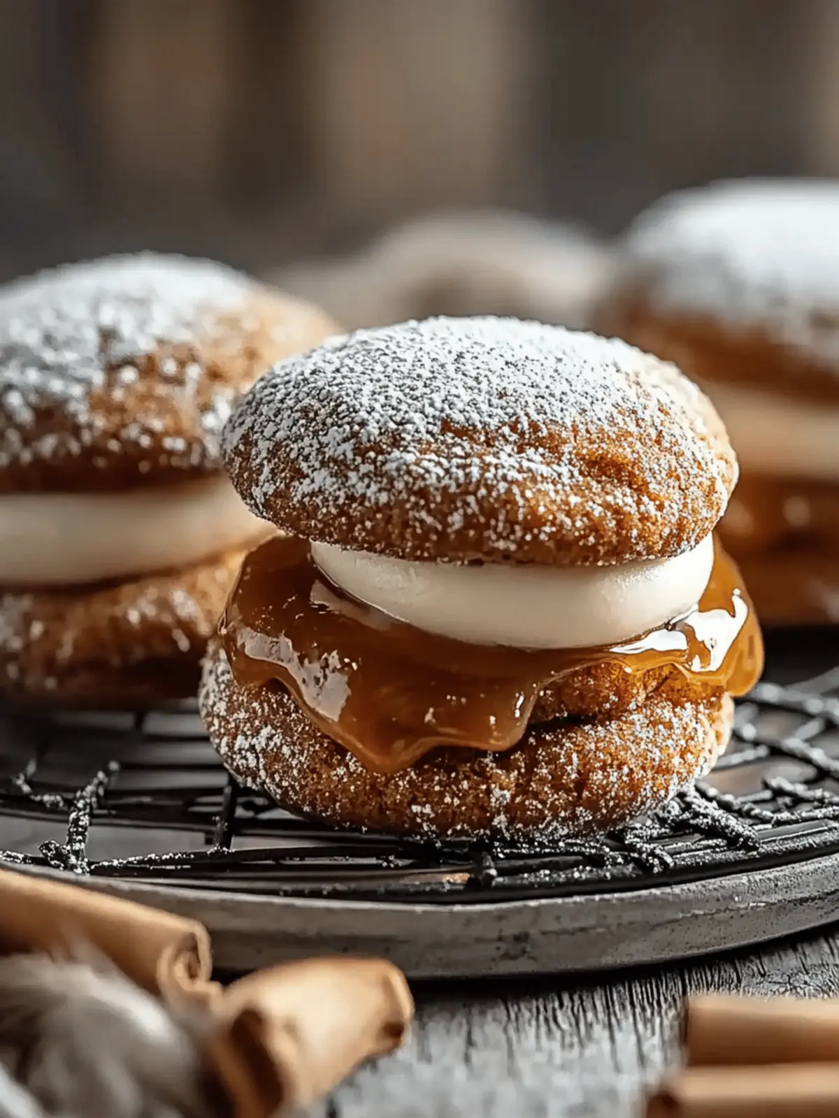 Apple Cider Whoopie Pie Cookies with Gooey Caramel Delight 2 Apple Cider Whoopie Pie Cookies with Caramel
