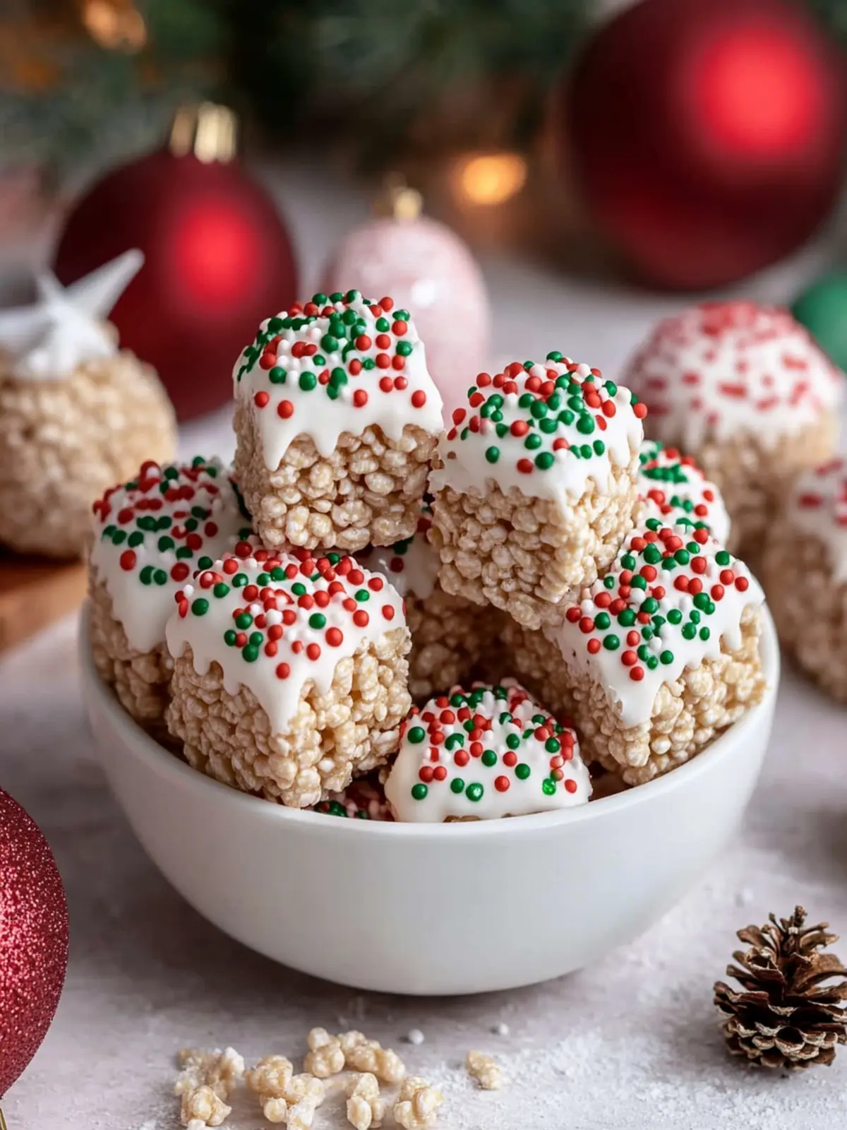 Delicious Christmas Rice Crispy Treats with a Fun Twist 2 Christmas Rice Crispy Treats