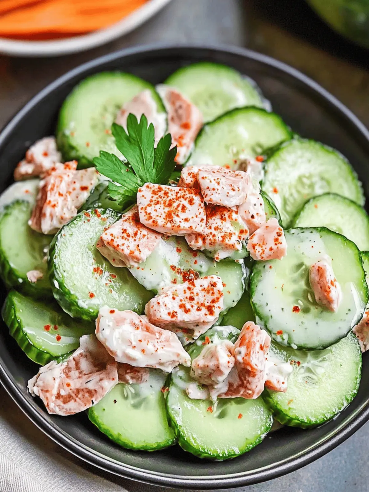 Philly Roll Cucumber Salad: A Fresh Twist on Sushi Delights 3 Philly Roll Cucumber Salad