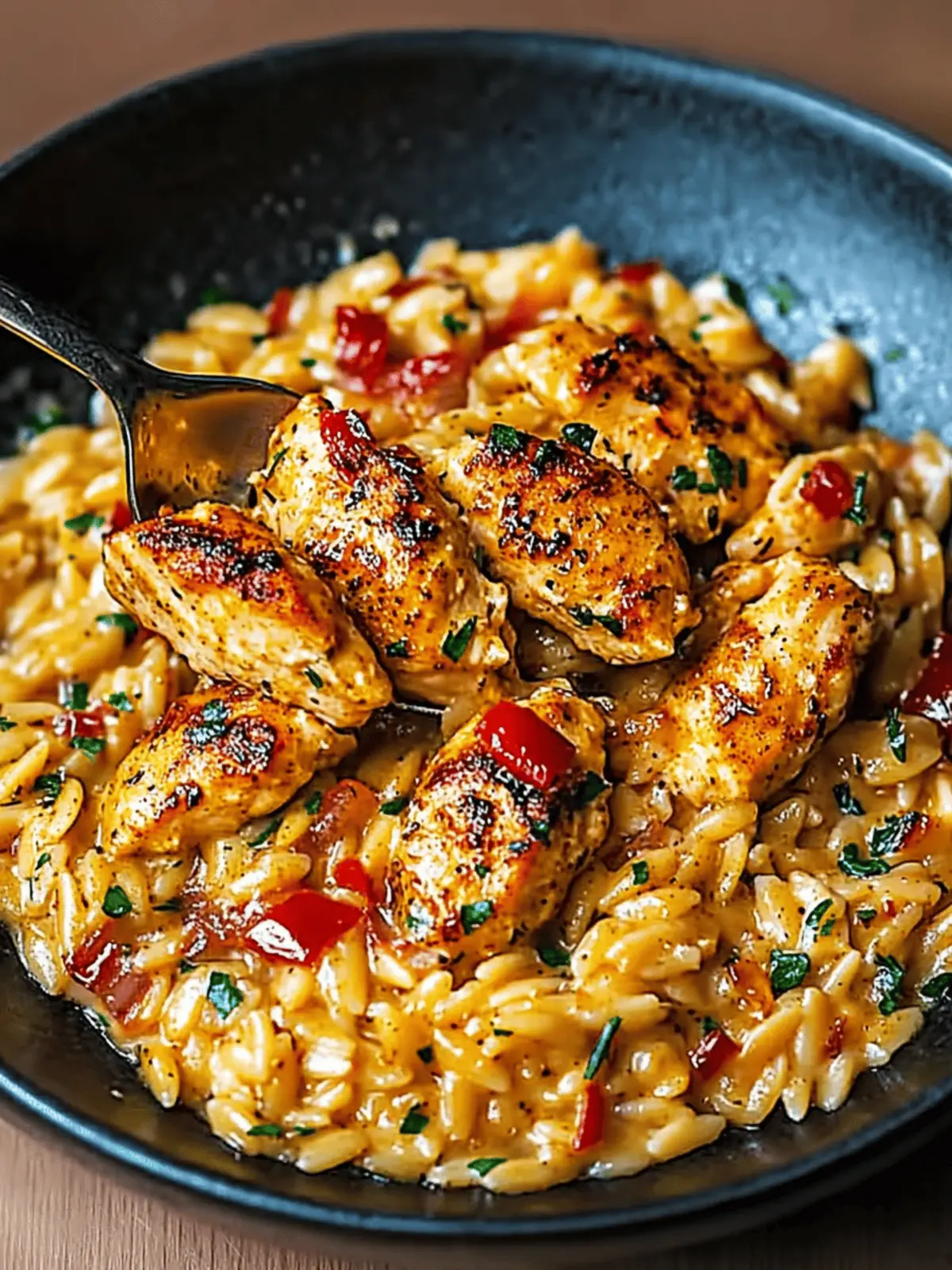 One-Pot Cajun Chicken Alfredo Orzo: Quick & Creamy Delight 2 One-Pot Cajun Chicken Alfredo Orzo
