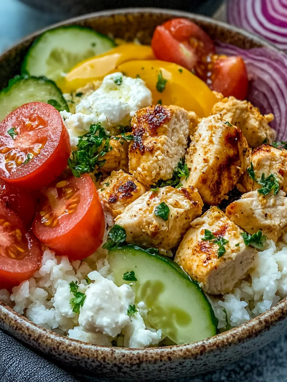 Delicious Greek Chicken Bowls for Easy Weeknight Dinners 3 Greek Chicken Bowls