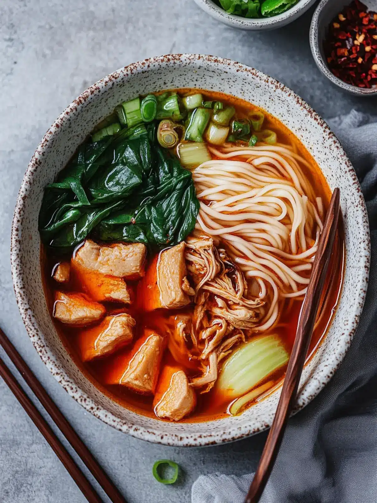 Savor Warmth: Chinese Spicy Chicken Noodle Soup Recipe 2 Chinese Spicy Chicken Noodle Soup