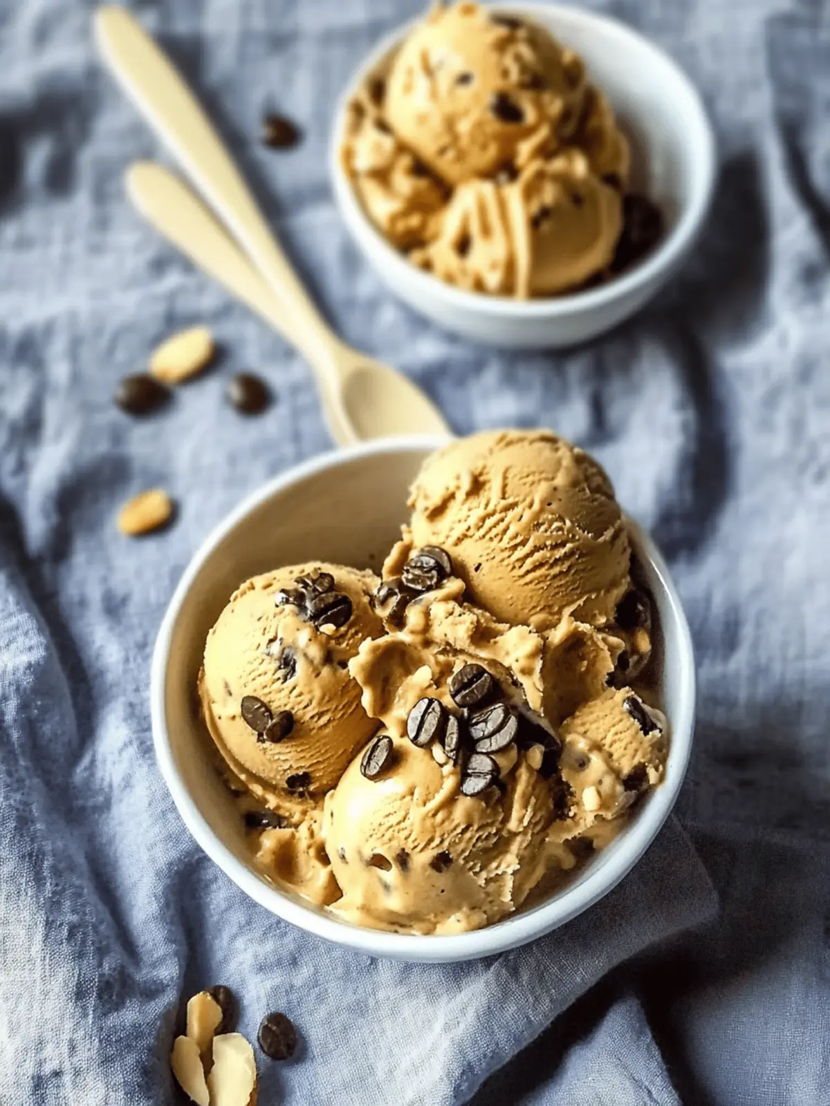 Indulgent Mocha Almond Protein Ice Cream Made Easy with Ninja Creami 4 Mocha Almond Protein Ice Cream (Using a Ninja Creami)