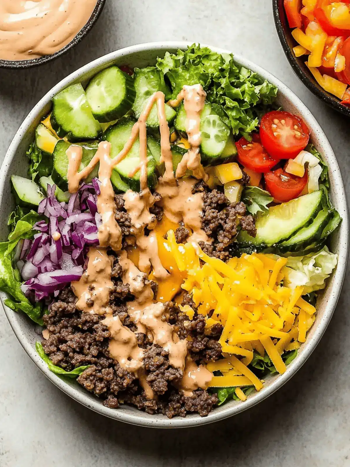 Ultimate Cheeseburger Salad: Deliciously Healthy & Easy 4 Cheeseburger Salad