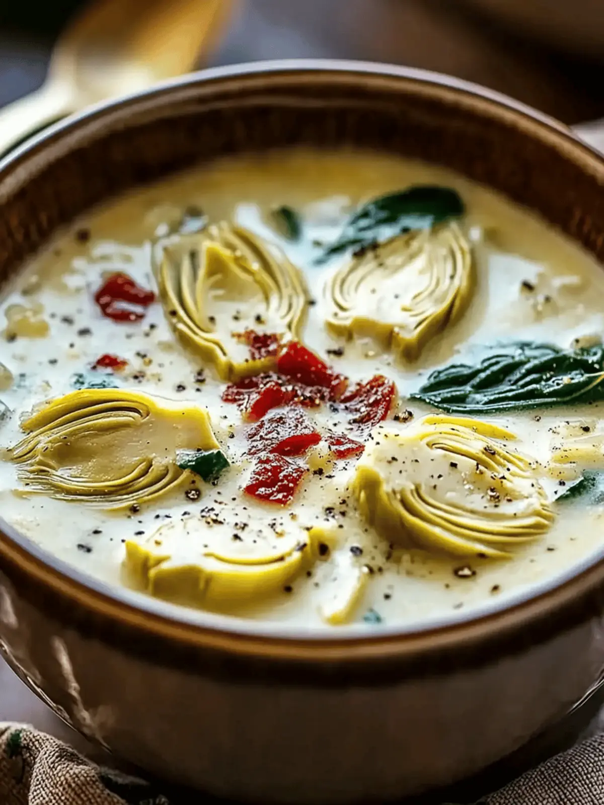 Lemony Tuscan Artichoke Soup - A Heart-Healthy Delight 2 Lemony Tuscan Artichoke Soup