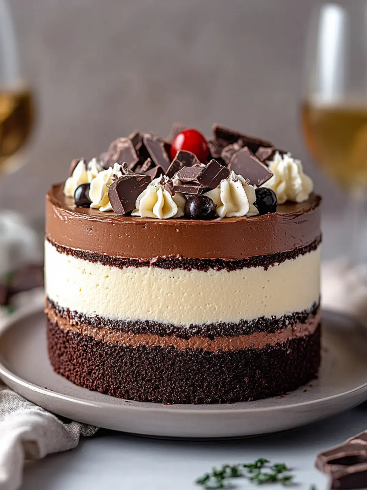 Delight in Tuxedo Cake Triple Chocolate Mousse Cake Bliss 3 Tuxedo Cake Triple Chocolate Mousse Cake