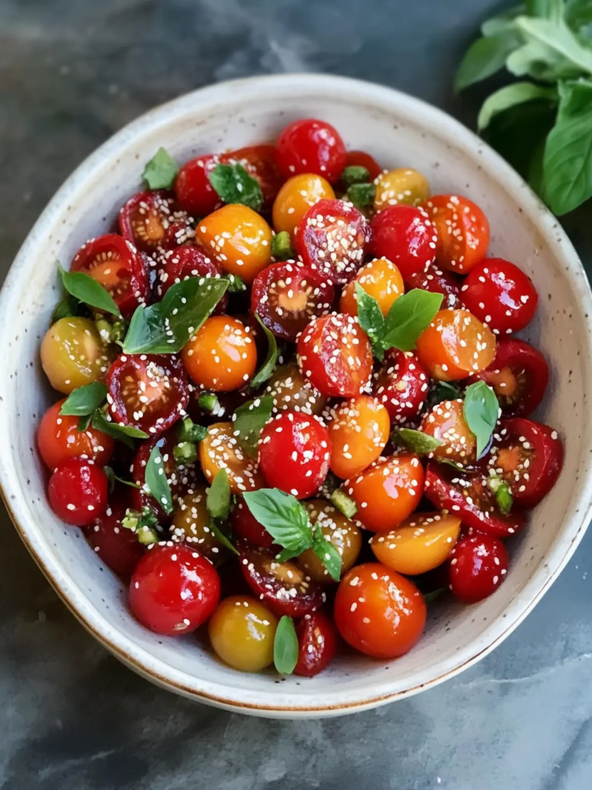 Quick and Zesty Sesame Yuzu Cherry Tomato Salad Delight 4 Sesame Yuzu Cherry Tomato Salad